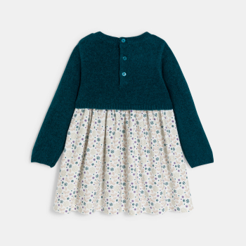 فستان منسوج من مادتين، من...